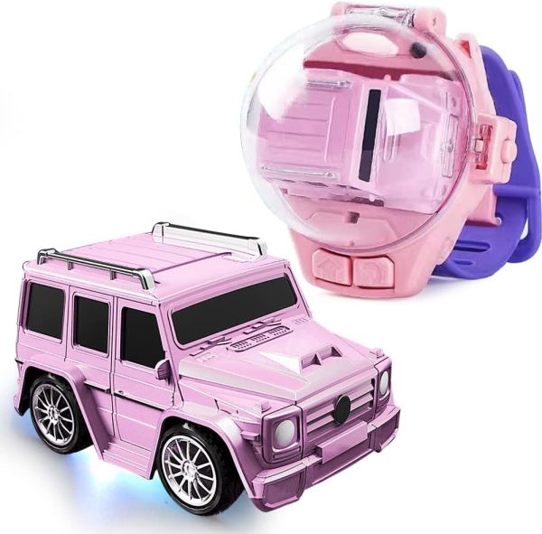 Mini Car With Remote Control Mini Remote Control Car Watch Racing Car Charging Rc Small Car Kids Toys